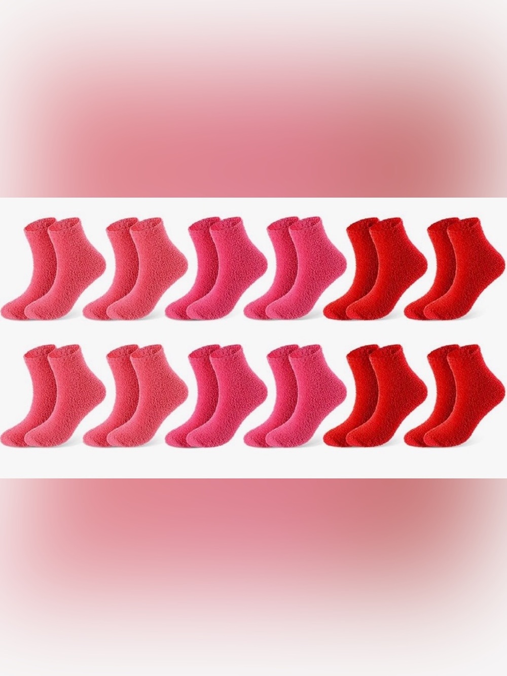 Cozy Plush Fuzzy Socks - Pack of 8 Women's Comfort Socks